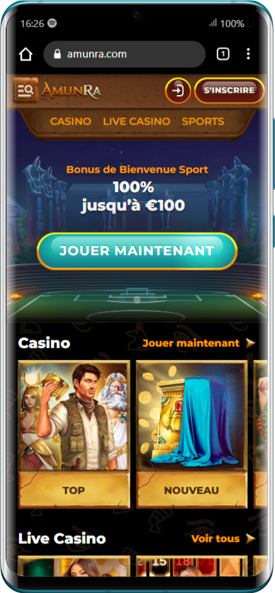 Amunra-mobile Avis Amunra Casino Crypto : 100% jusqu’à 500€ + 200FS | 2025