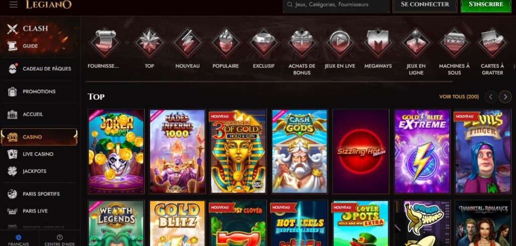 Legiano-games-1024x489 Avis Legiano Casino Crypto : Jusqu'à 500€ + 200FS | 2025