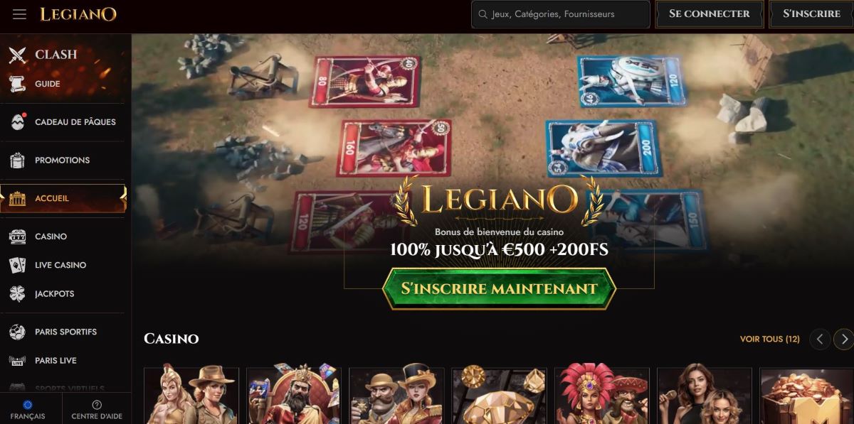 legiano casino accueil