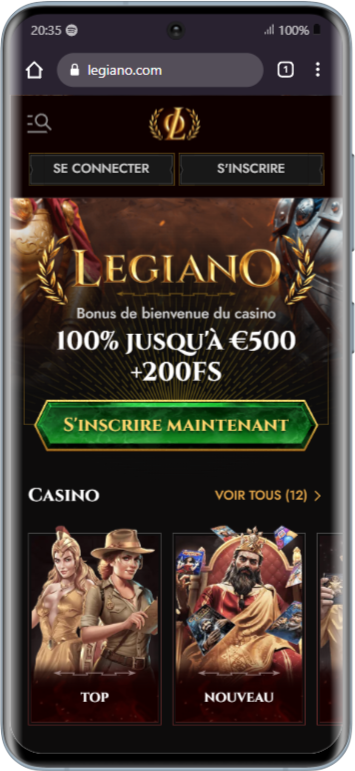 S20 Avis Legiano Casino Crypto : Jusqu'à 500€ + 200FS | 2025