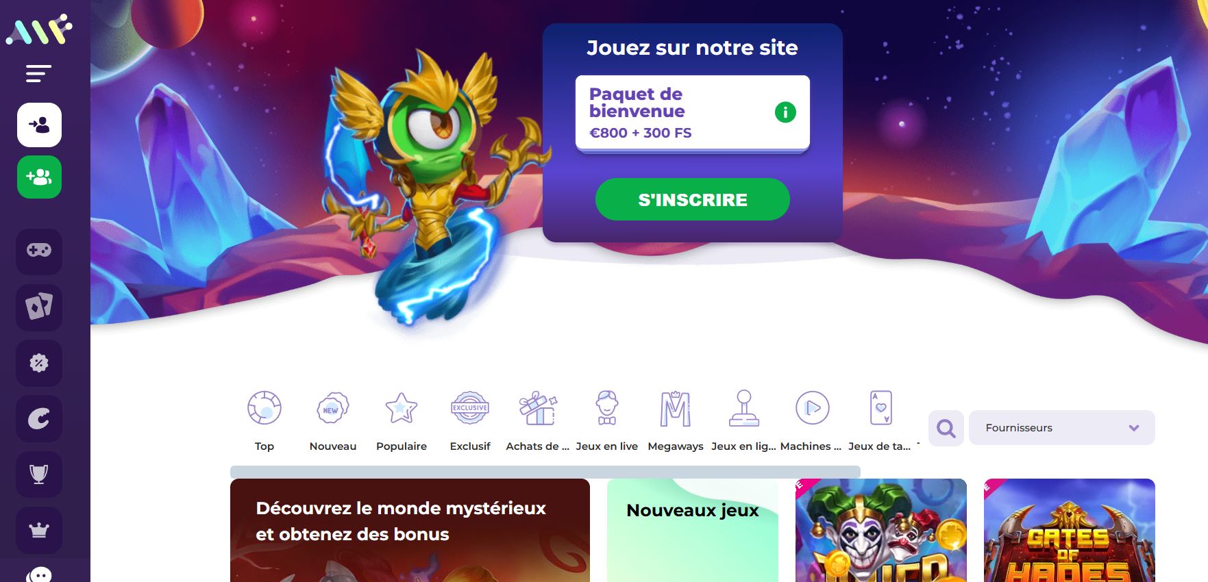 Alf casino accueil