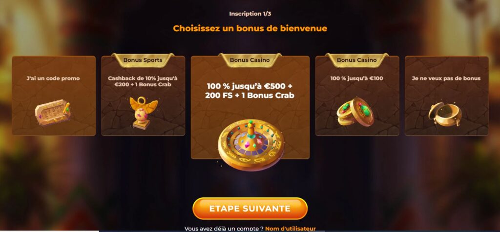 inscription-2-1024x476 Avis Amunra Casino Crypto : 100% jusqu’à 500€ + 200FS | 2025