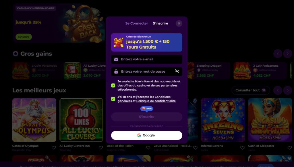 inscription-3-1024x584 Avis SpinMama Casino Crypto : Jusqu’à 450 € + 250 FS | 2025