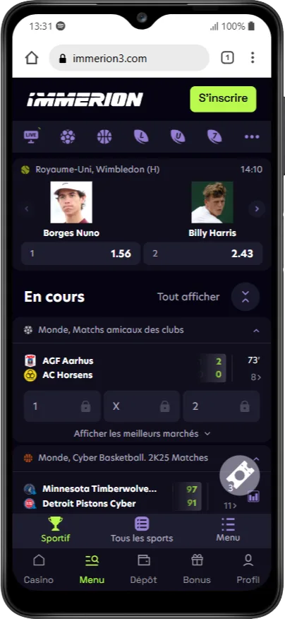 Galaxy-A12-immerion3.com_ Immerion Sports Avis 2025 - Bookmaker Crypto avec Bonus 250%