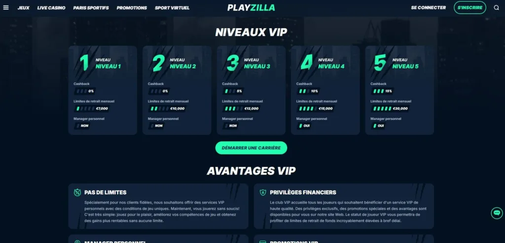 VIP-1024x493 Playzilla Casino Avis : Crypto, Bonus 500€ + 200FS | 2025