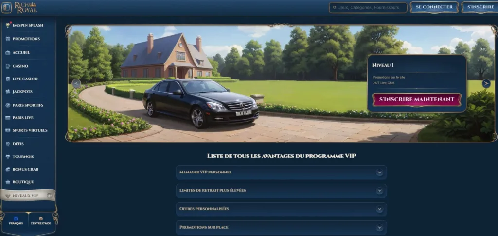 VIP-3-1024x487 Rich Royal Casino Avis 2025 - Bonus jusqu’à 7 500 € + 225 FS