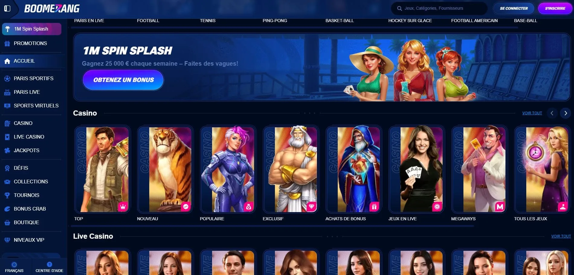 boomerang bet casino
