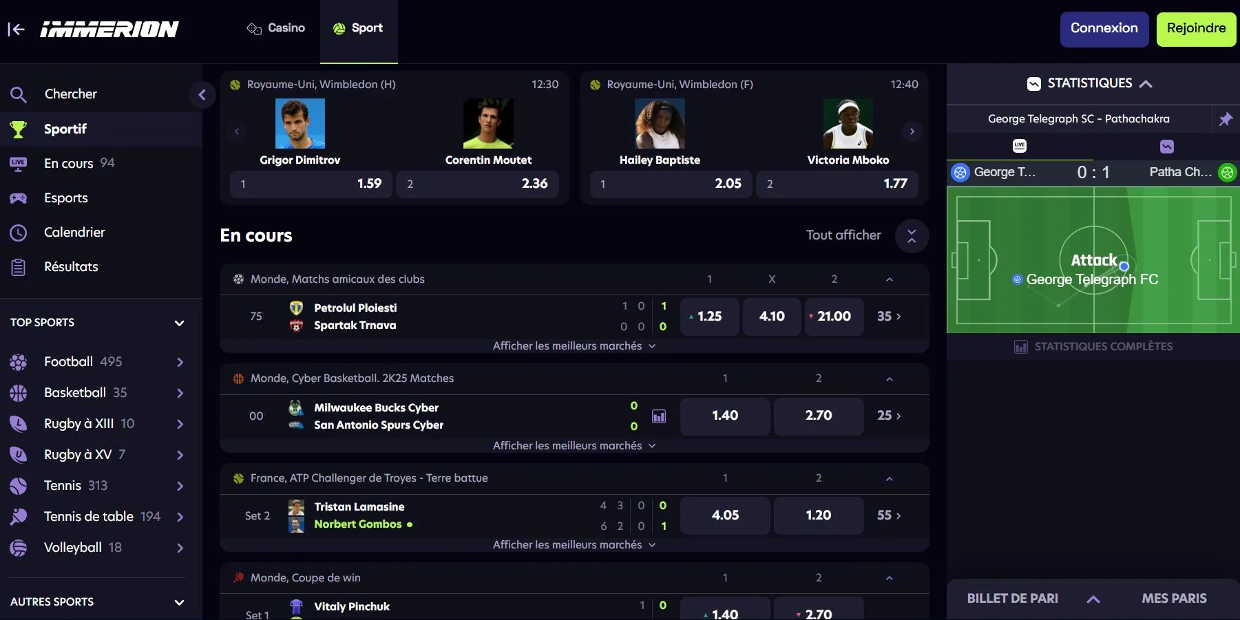 Immerion bookmaker