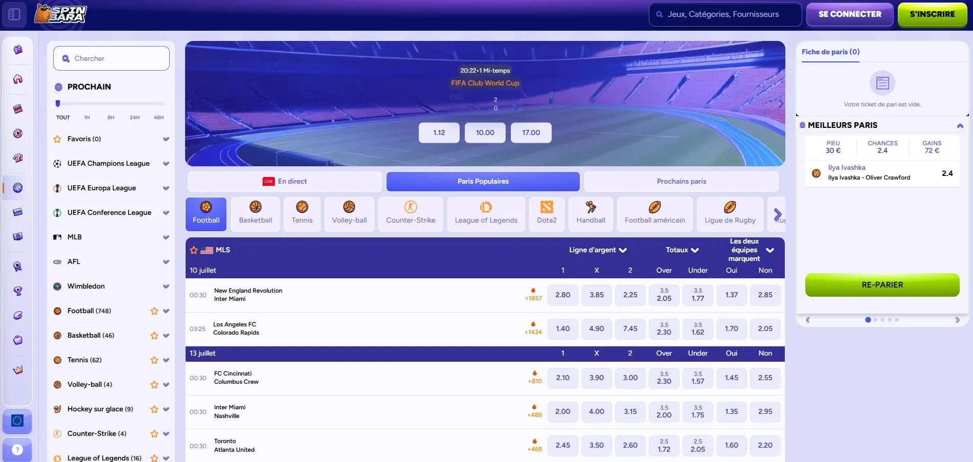 spinbara bookmaker