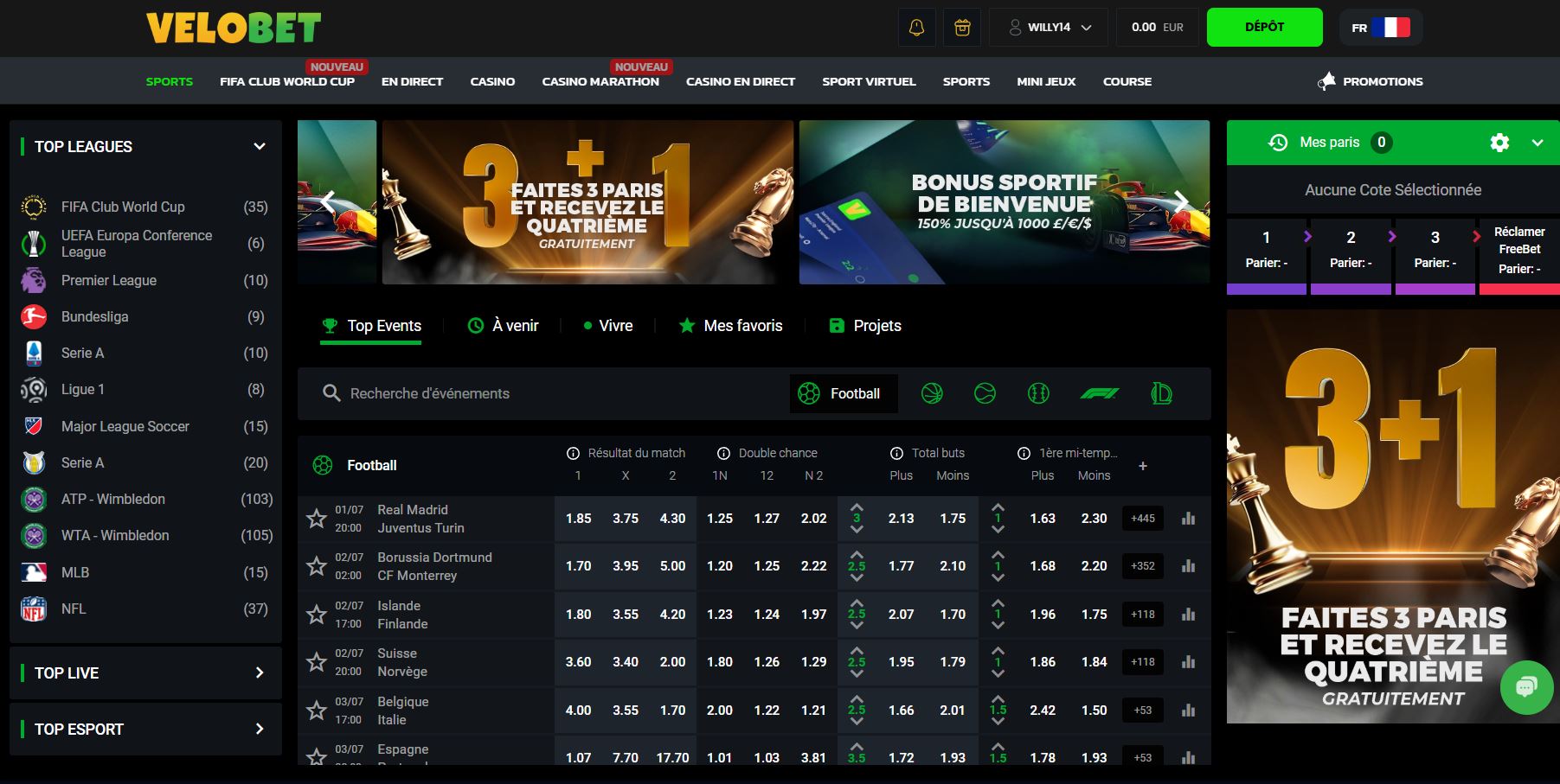 Velobet bookmaker
