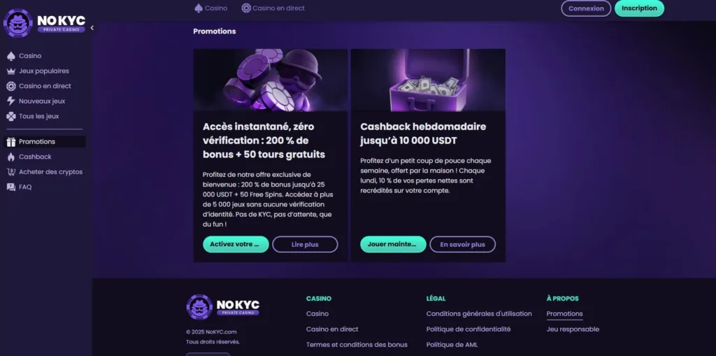 bonus-4-1024x509 No KYC Casino Avis 2025 : Bonus 25 000 USDT + 10 % Cashback