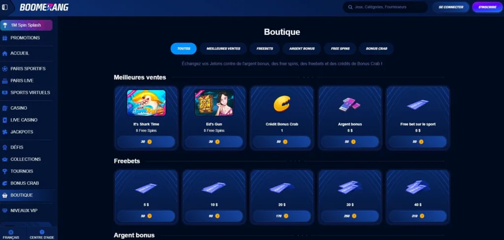 boutique-1-1024x488 Boomerang Bet Casino Avis 2025 - Bonus jusqu’à 500€ + 200 FS