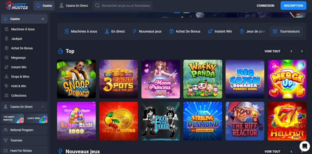 jeux-1-1024x507 Lucky Hunter Casino Avis 2025 – Bonus 25 000 CAD + 350 TG