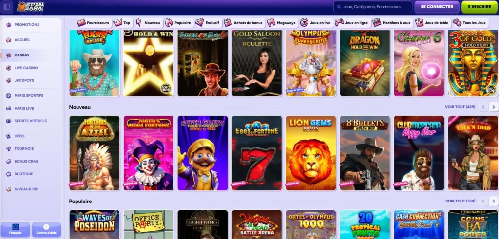 jeux-casino-6-1024x491 Spinbara Casino Avis 2025 : Bonus jusqu’à 500€ + 200FS + 1BC
