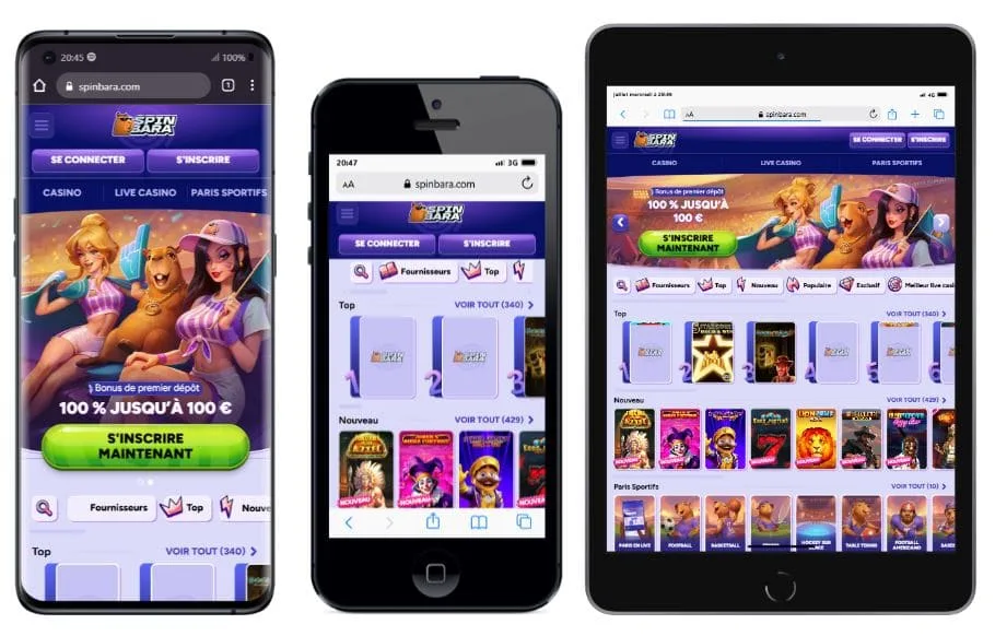 mobile-casino-1 Spinbara Casino Avis 2025 : Bonus jusqu’à 500€ + 200FS + 1BC