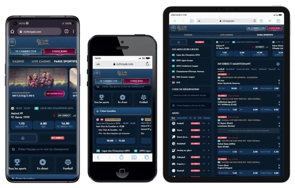 mobile-sports-2 Rich Royal Bookmaker Avis 2025 - Test Complet par Mr. Djambo