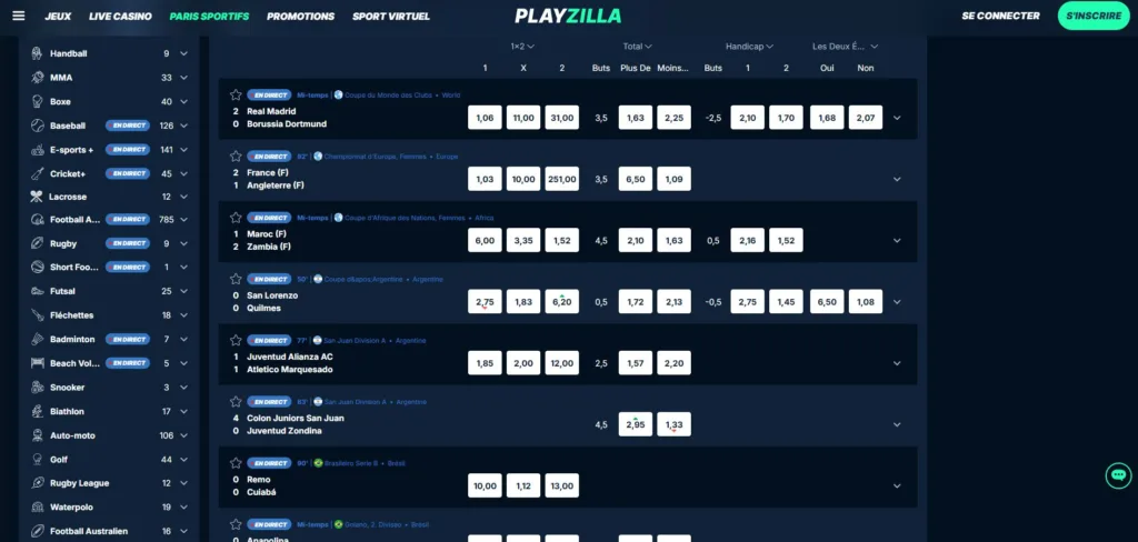 offre-sports-2-1024x488 Playzilla Bookmaker : Mon Avis sur ce Site de Sports - 2025