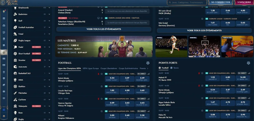 offres-sports-2-1024x488 Rich Royal Bookmaker Avis 2025 - Test Complet par Mr. Djambo