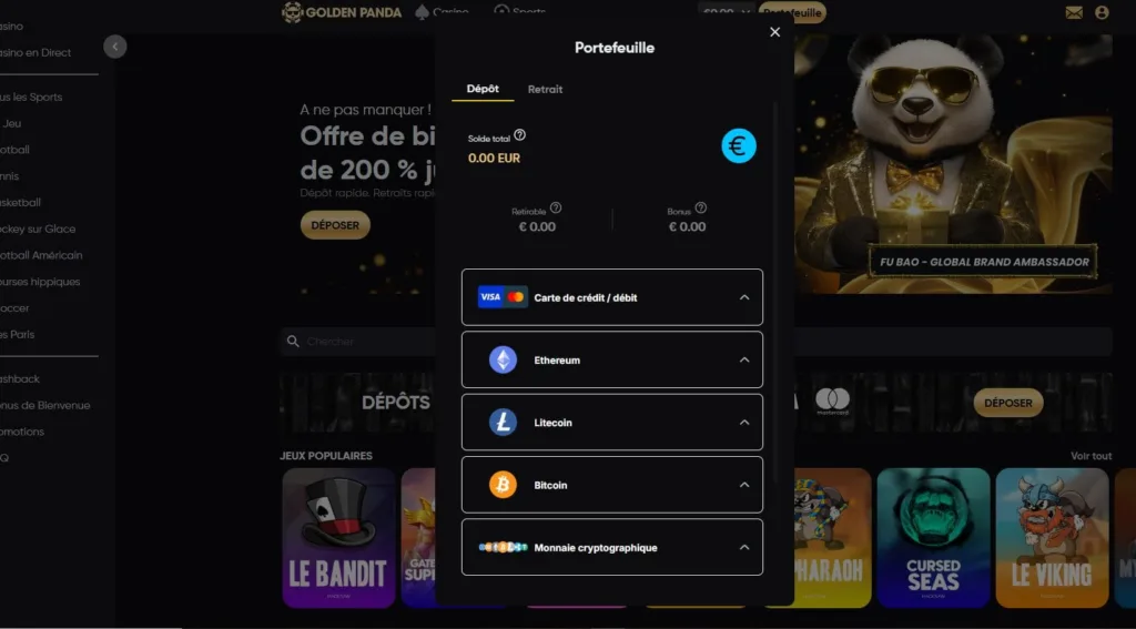 paiements-2-1024x567 Golden Panda Casino Avis 2025 : Bonus jusqu’à 5 000€ + 200FS
