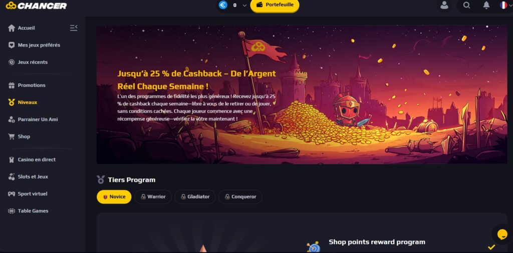 programme-fidelite-1-1024x506 Avis Chancer Casino Crypto : Bonus 700% Jusqu’à 600 € | 2025