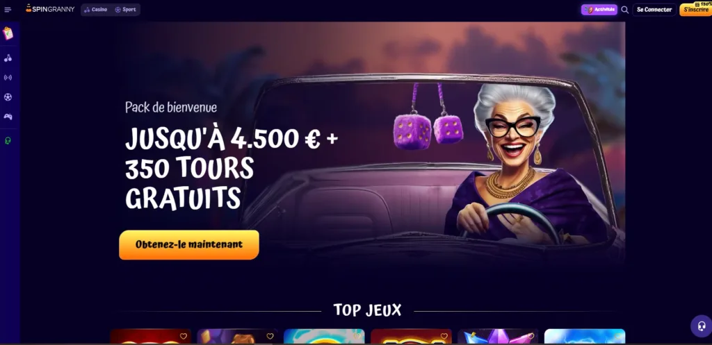 accueil-casino-3-1024x497 Top des nouveaux casinos en ligne pour avril 2026 : Bonus jusqu'à 4 500 € chez SpinGranny Casino
