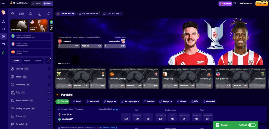 accueil-sports-4-1024x491 SpinGranny Casino Avis 2025 : Bonus 4 500 € + 300 Free Spins