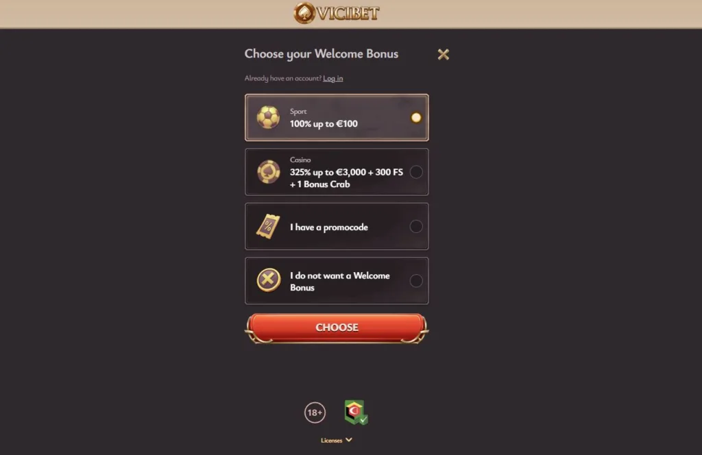 inscription-5-1024x664 Vicibet Casino Avis 2025 : Bonus 3 000 € + 300 FS + 1 BC