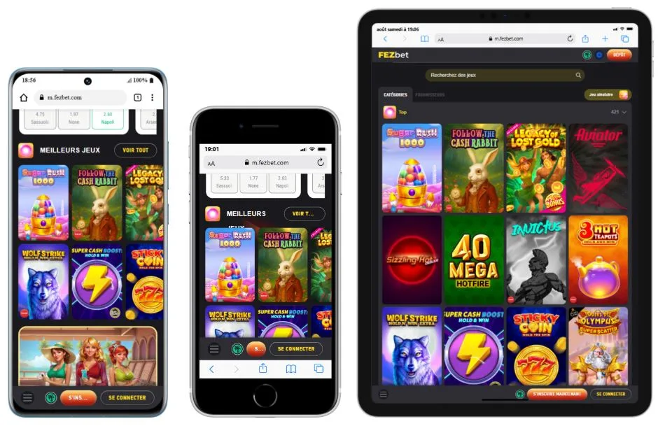mobile-casino-7 FezBet Casino Avis 2025 : Bonus jusqu’à 500 € + 200 FS