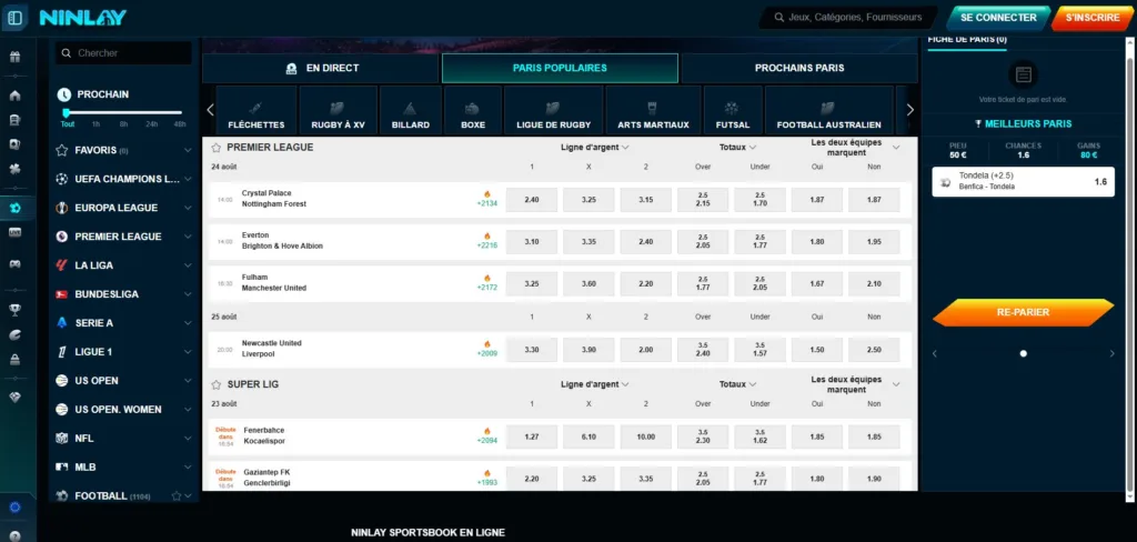 paris-sportifs-1024x488 Ninlay Casino Avis 2025 - Bonus 500€ + 200FS | Test Complet