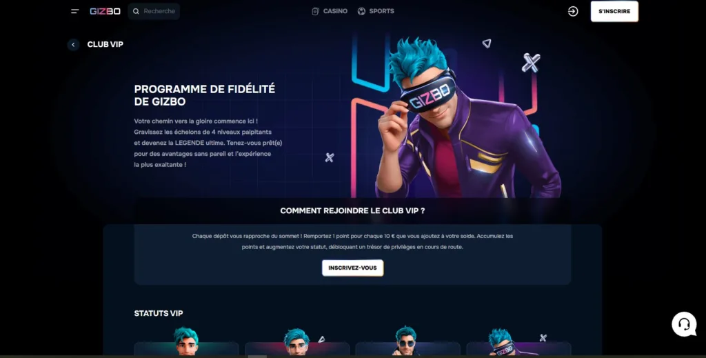 VIP-3-1024x519 Gizbo Casino Avis : Ma revue détaillée sur ce crypto casino