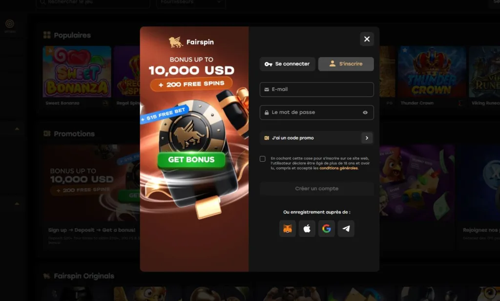 inscription-4-1024x616 Avis Fairspin Casino 2025 ⭐ Test Complet + Bonus 10k USDT