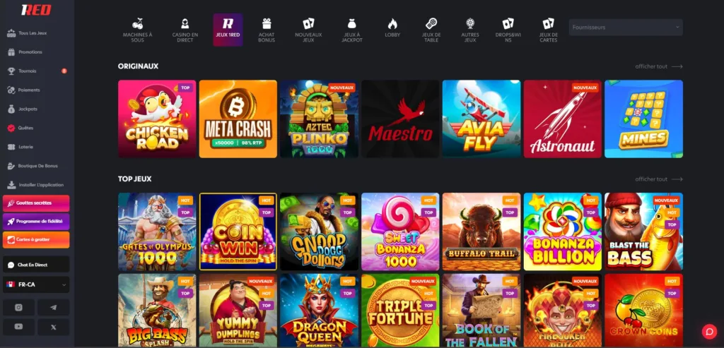 jeux-casino-3-1024x493 Avis 1Red Casino 2025 : Bonus jusqu’à 3 000 € / 5 000 CAD