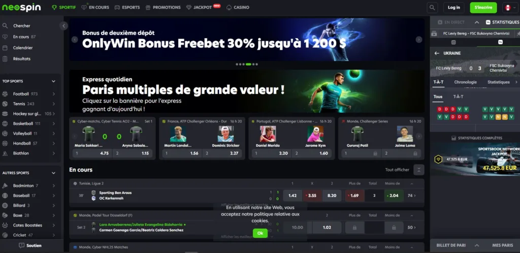 sports-2-1024x498 Neospin Casino Avis 2025 : Bonus jusqu’à 7000 € / 11000 CAD