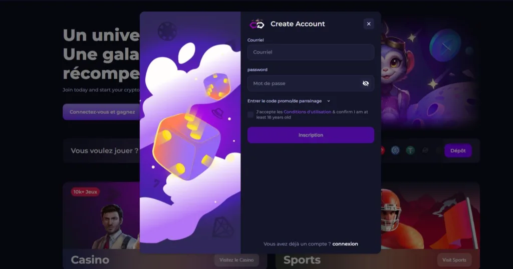 inscription-1024x538 Crypto Games Casino en ligne Avis 2025 - Ma revue complète