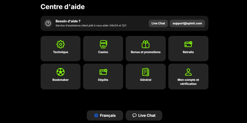 aide-1-1024x509 Spinit Casino Avis 2025 | Test & Bonus jusqu’à 500€ + 200 FS