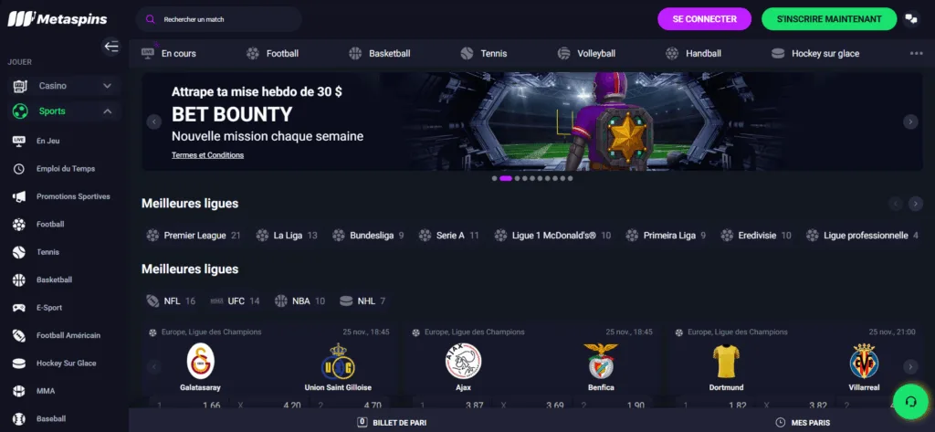 sports-9-1024x473 Metaspins Casino Avis 2025 | Bonus 100 % jusqu'à 1 BTC