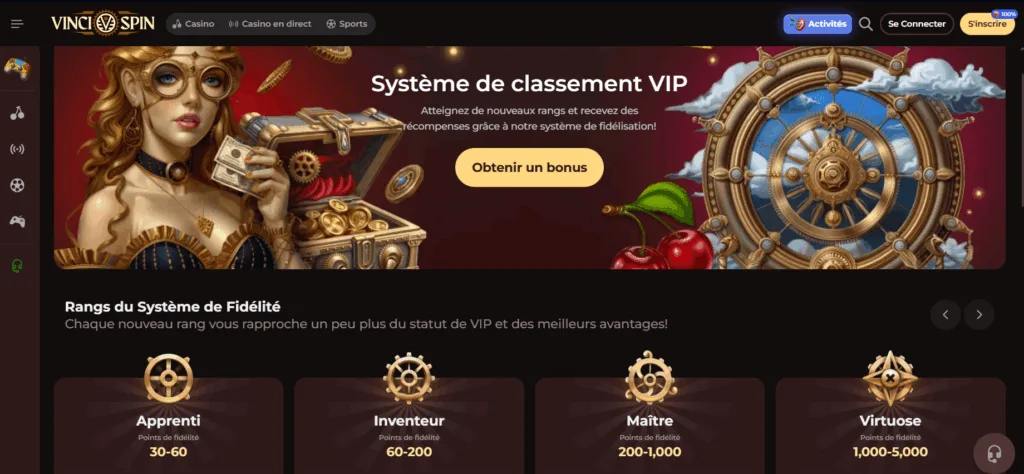 vip-3-1024x474 VinciSpin Casino 2025 : mon avis sur ce casino crypto