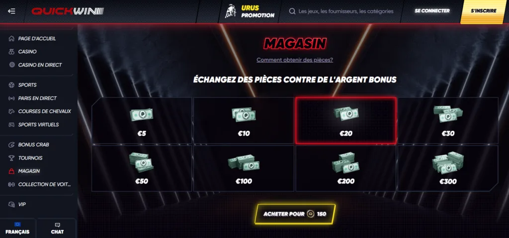 boutique-2-1024x479 Avis QuickWin Casino : bonus jusqu’à 500 € + 200 FS + 1 bc