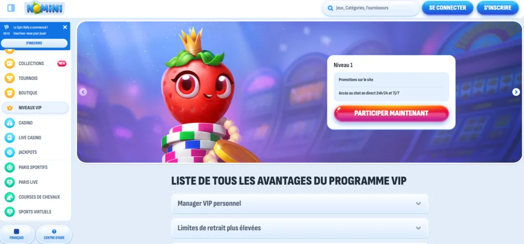 VIP-8-1024x477 Avis Nomini Casino 2026 : Revue complète & bonus 500 €