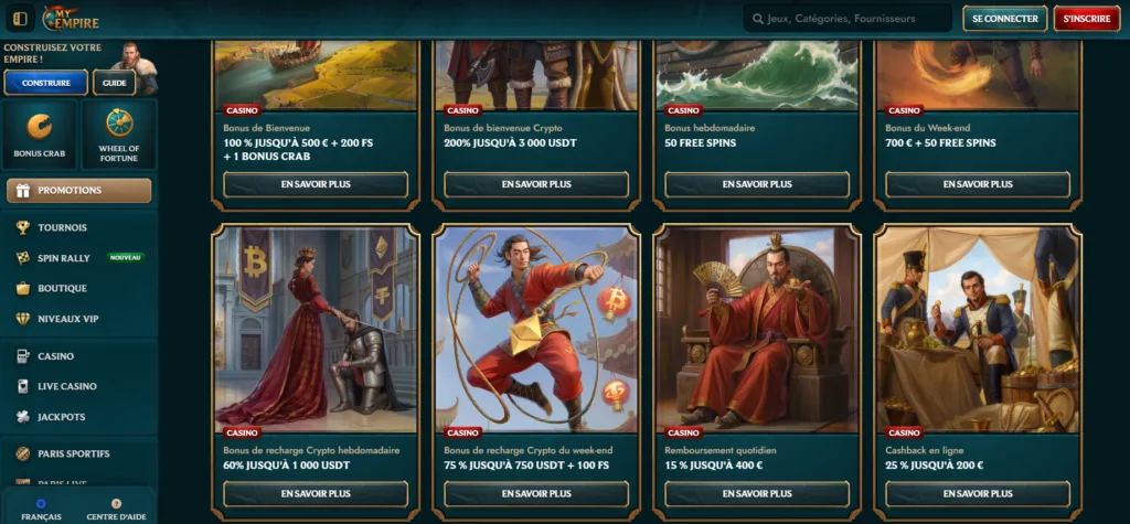 promos-7-1024x475 Avis MyEmpire Casino 2026 : Test & bonus jusqu’à 500 €