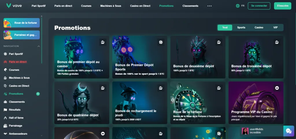 promos-8-1024x482 Vave Casino Avis 2026 : bonus jusqu’à 4 BTC + 100 TG