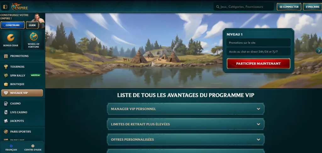 vip-6-1024x489 Avis MyEmpire Casino 2026 : Test & bonus jusqu’à 500 €