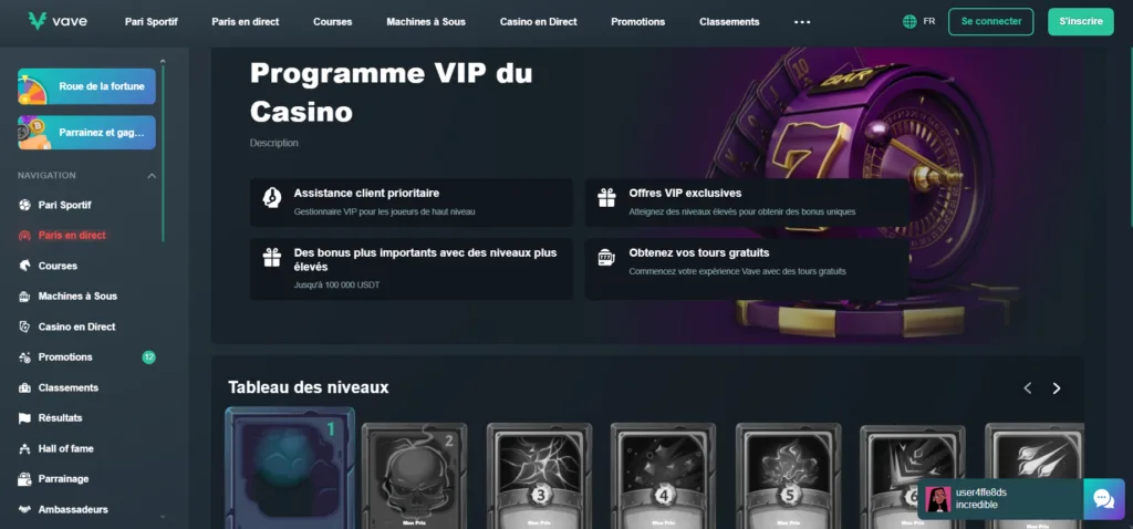 vip-7-1024x478 Vave Casino Avis 2026 : bonus jusqu’à 4 BTC + 100 TG