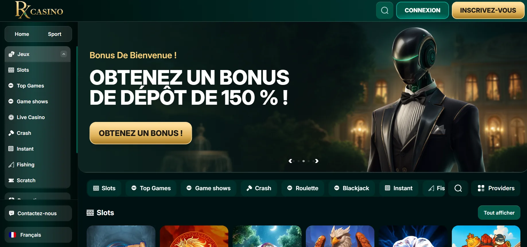 rx casino accueil