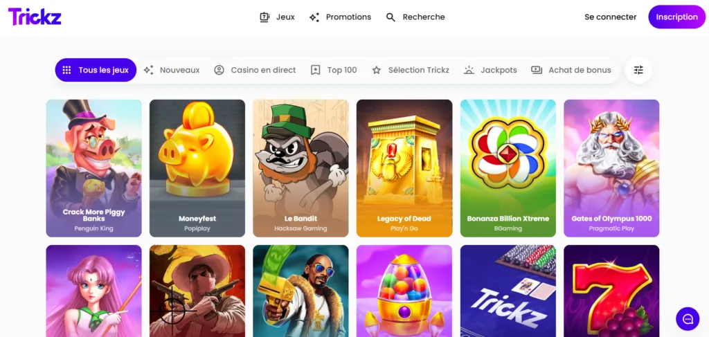 jeux-1-1024x487 Avis Trickz Casino – Ma revue pas à pas de 2026